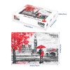 Buhoet Puzzles for Adults 1000 Pieces - Red Umbrella Couple