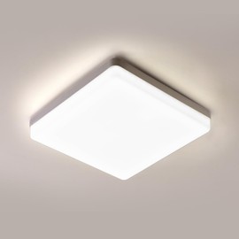 Comely LED Ceiling Light Flat 48 W, IP44 Waterproof Bathroom Lamp Square Ceiling Light, 4000 K 5400 LM LED Ceiling Lighting for Kitchen, Living Room, Bathroom, Bedroom, Kitchen, Balcony, Diameter 30