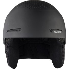 ALPINA ZUPO - Safe, Shock-Absorbing, Ventilated & Impact-Resistant Ski Helmet for Children, Matte Black, 48-52 cm