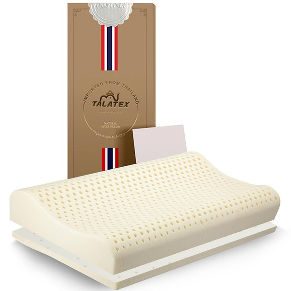 Talatex Adjustable Latex Pillow - Ergonomic Design, Natural Latex Orthordic