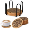 Coasters Cork Wood Pack of 8 Coasters Glasses, Cork Coasters