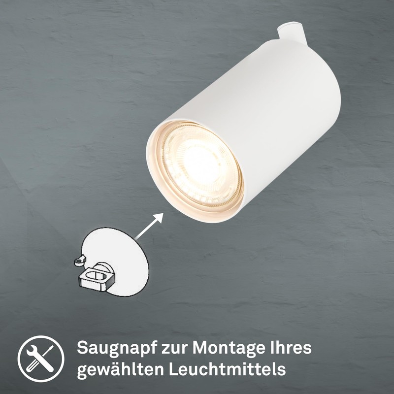 BRILONER - Swivelling Ceiling Light GU10 Socket Max 9W Ceiling