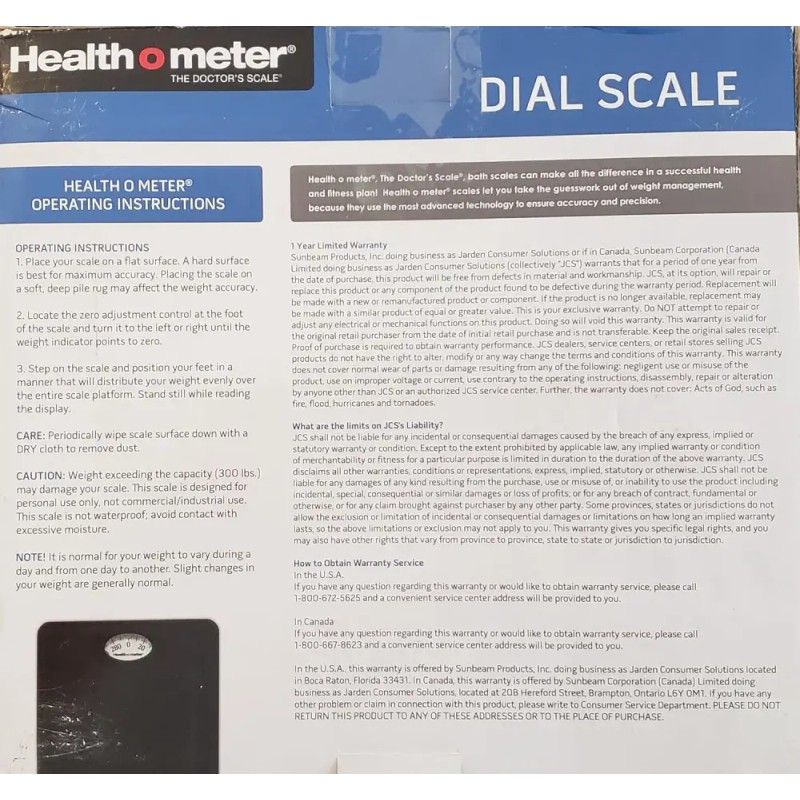 헬스 O 미터 다이얼 눈금 블랙 Health O Meter Dial