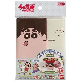 Bandai 2642644 Crayon Shin-chan Onigiri Wrap, 7.1 x 7.1 inches (18 x 18 cm), Pack of 12, Made in Japan