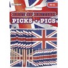 Unique Party 49157 - Best of British Union Jack Cupcake Toppers, Pack of 30