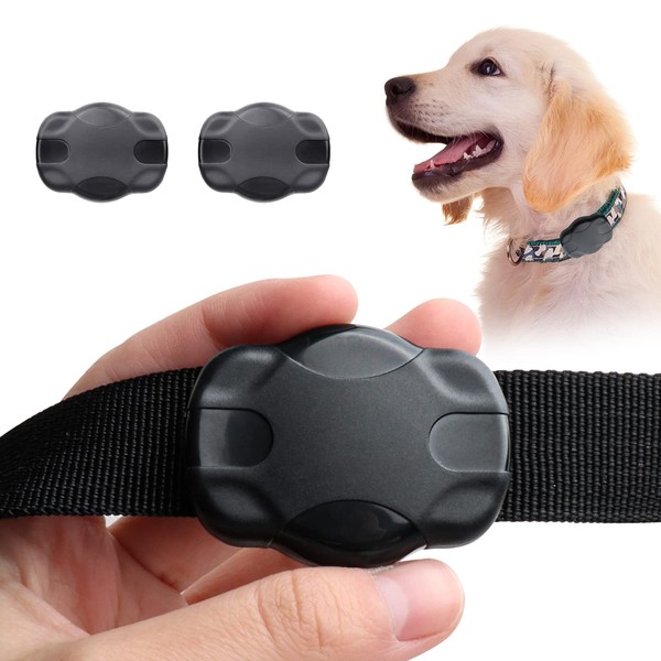 2 Pack AirTag Dog Collar Waterproof Mount, Ultra-Durable, Fits All