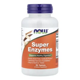 Suplemento en comprimidos NOW Suplemento Alimentar Betaína HCL de Superenzimas x 49g                                                                  