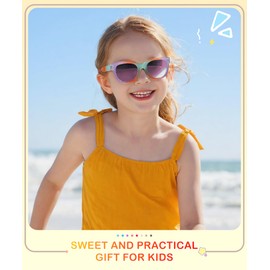 NSSIW Kids Sunglasses Polarized Sunglasses-for-Kids: Square Sun Glasses UV Potection for Boys Girls Children Youth Age 3-12