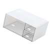 Large Desk Organizer Drawers Multipurpose Clear Stationery Cosmetic Storage Bins