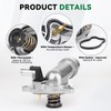 LOREADA Aluminium Engine Coolant Thermostat Housing Assembly 68217305AE for 2017-2025