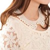 RBG Dissent Collar Necklace for Women Detachable Pearl Beaded Blouse