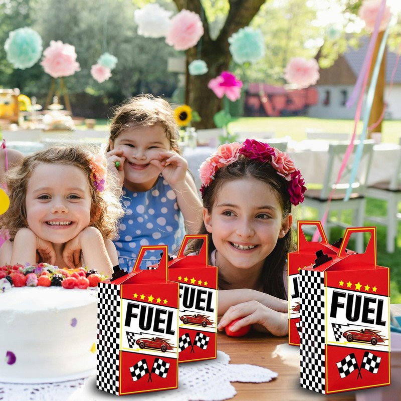 8HREST 36PCS Race Car Fuel Can Treat Boxes Racing Birthday