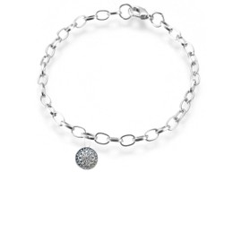 s18 Small Dart Board fine lead free English Pewter charm on a belcher link chain anklet bracelet