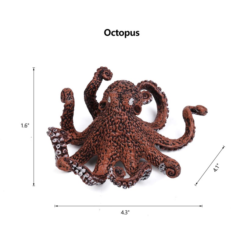 UANDME 8pcs Sea Animal Figures Realistic Ocean Animal Figurines Toy