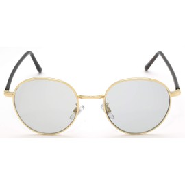 CYPHUS Cifus Sunglasses Boston Unisex Metal UV Protection UV Protection, gold/light grey