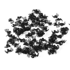 Araña Gigante Halloween, Insectos De Juguete, Arañas pequeñas de Juguete, 50pcs 2cm Joke Prank Props para Halloween Holiday Favores Decorativos para F