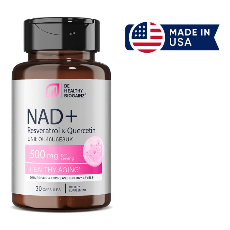 Biogainz Nad Resveratrol 30 Cpsulas Sin Sabor