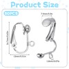 50 Pcs Clip-on Earrings Findings Easy Open Clip-On Earring Backs