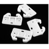 12PCS White Plastic Replacement Dresser Drawer Track Guide, Center Mount