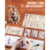 ROBOTIME 3D Space Shuttle Wooden Puzzle for Adults, Dynamic Rocket