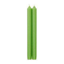 Caspari Straight Taper Candles in Spring Green - 2 Per Package