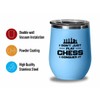 Chess Blue Wine Tumbler 12oz - conquer it - Computer