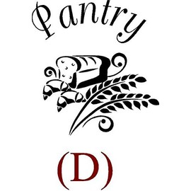 CreativeSignsnDesigns [Creative Signs N Designs, CreativeSignsNDesigns] Pantry Door Design Decals (11"x12" D, Silver)