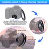 49mm Camera Lens Hood Compatiable All Brands Ø49mm Lenses.Example 35mm/2.8ZA(SEL35F28Z),E16mmf/2.8(SEL16F