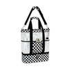 Bluboon Mesh Beach Tote Bag with Cooler Compartment Insulated Detachable