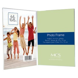 MCS 4x6 Inch Bent Acrylic Picture Frame, Double Vertical (32406)