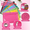 Lincia 50 Pack Pencil Pouches Bulk for 3 Ring Binder