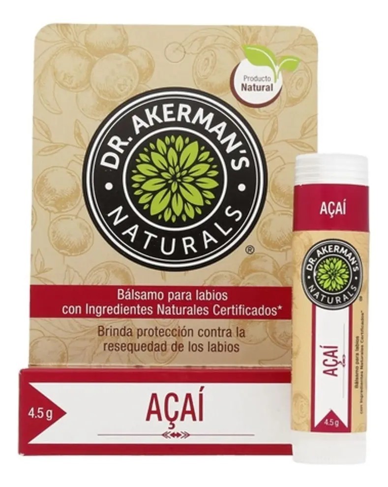 Balsamo Para Labios Acai Dr Akermans Naturals
