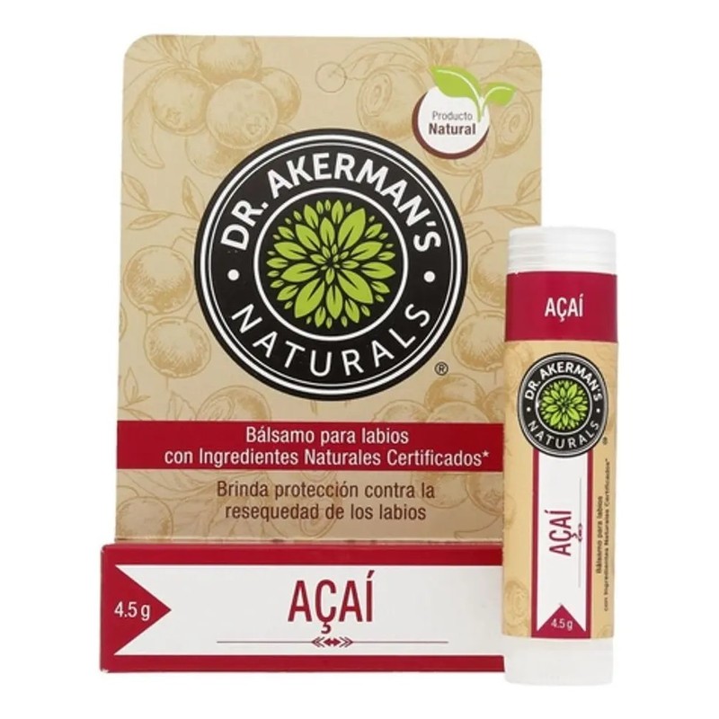 Balsamo Para Labios Acai Dr Akermans Naturals