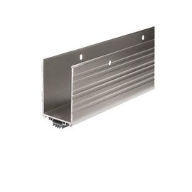 CRL Aluminum Finish Wrap Around Door Shoe and Kick Plate with Vinyl Weatherseal for 36" Door