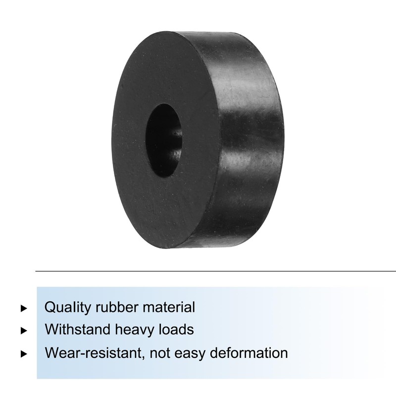 QUARKZMAN Pack of 8 Rubber Spacers, 30 mm Outer Diameter,