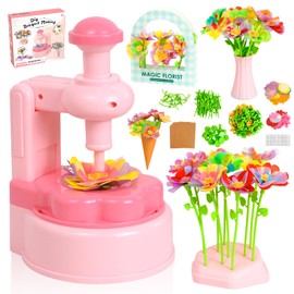 PIGETALE Fabric Flower Bouquets Toys for Girls 3 4 5 6 7 8 9 10 Years Old, DIY Arts & Crafts Kit for Kids Ages 4-8, Educational Preschool Learning Gardening Toys for Toddlers Christmas Birthday Gifts