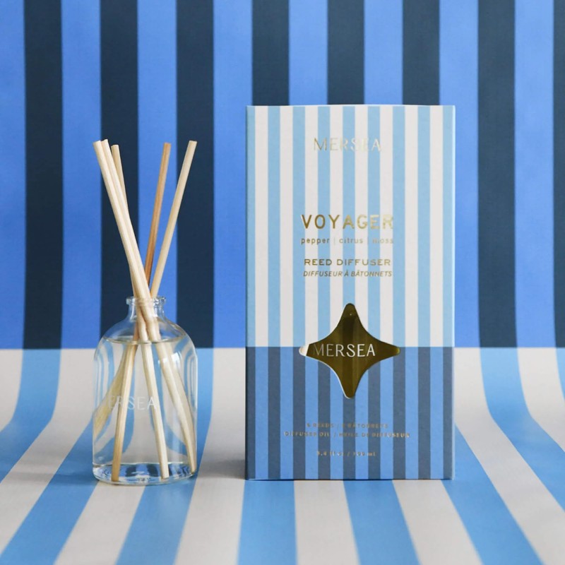 MERSEA Luxury Glass Diffuser - Scented Oil Diffuser, Voyager, 3.4