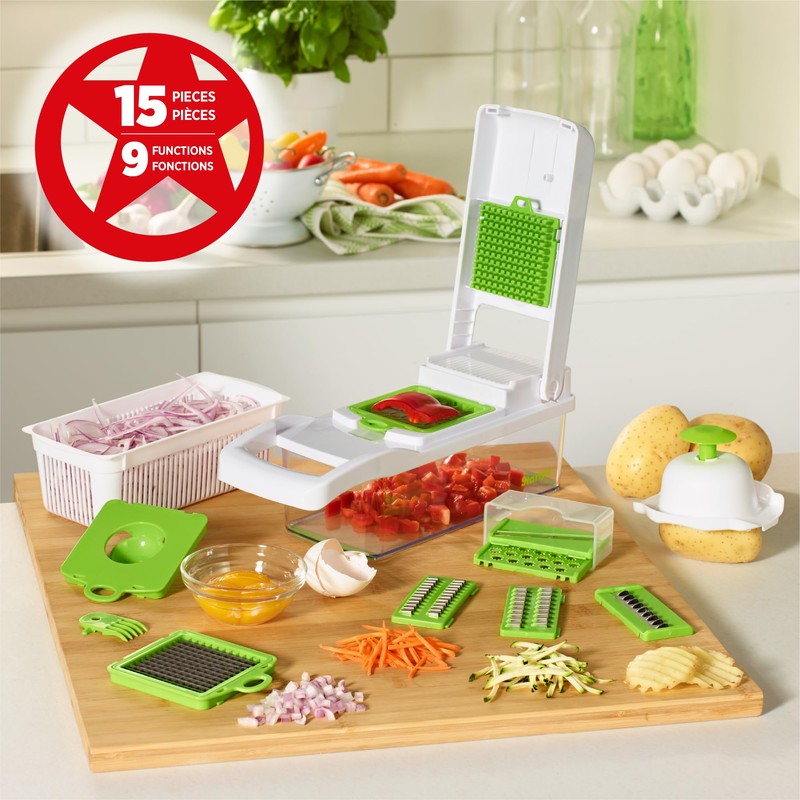 Starfrit Veggie Chopper Dicer Grater Slicer – 15-PC - 7