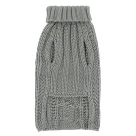Living Textiles Cable Knit Sweater (Grey) - Large