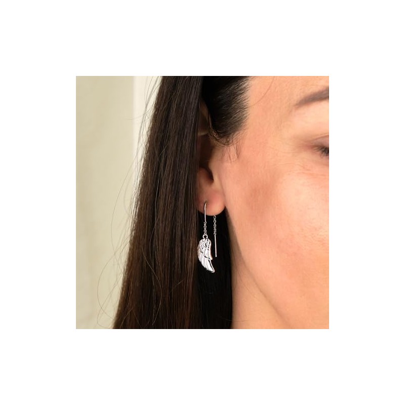 Engelsrufer ERE-FLYWING-ST Women's Stud Earrings Angel Wings Sterling Silver with