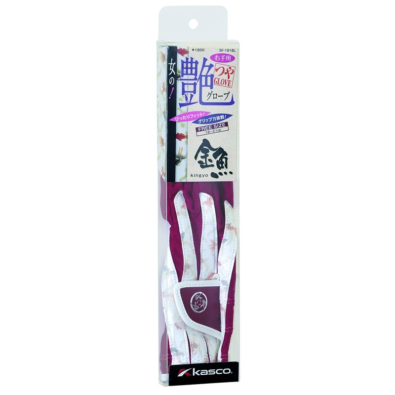 Casco SF-1918LR Golf Gloves, Glossy Gloves, Women's, Goldfish (Engi), One