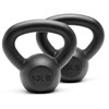 Unipack Powder Coated Solid Cast Iron Kettlebell Weights Set- (10+10