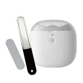 M@Q MQ105 Electric Nail Clipper, Type C Charging, Nail Sharpener, Nail Sharpener, Easy Operation, Silent, For Children, Elderly, Safe and Safe, LED Lighting, Touch Sensor, Speed Adjustment, Unisex, Nail Maintenance