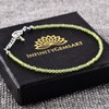 InfinityGemsArt Natural Peridot Stone Dainty Silver Plated Bracelet Jewelry Bracelet