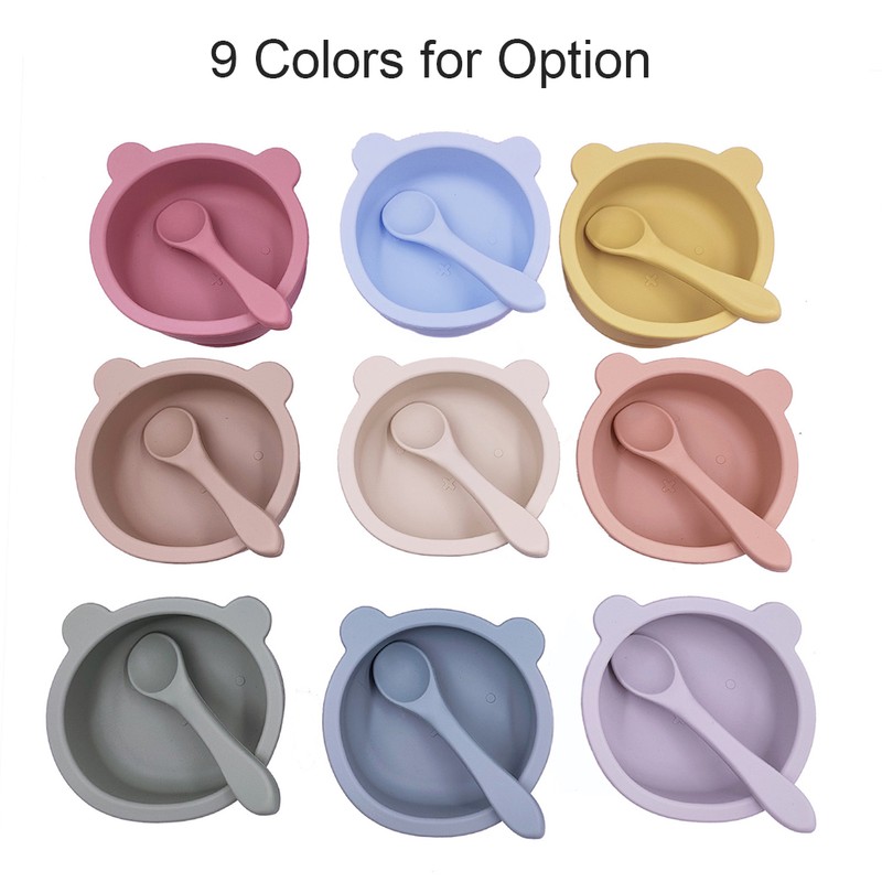 Silicone Suction Bowl for Babies Toddlers Self Feeding Baby Bowl