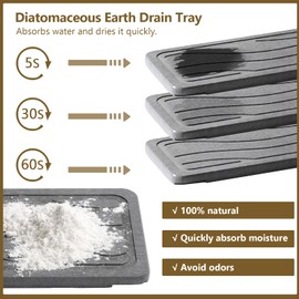 Shinowa Kitchen Sink Caddy, Sponge Holder for Kitchen Sink with Instant Drying Stone, Stainless Steel Kitchen Sink Organizer with High Brush Holder, 2 Soap Dispensers, Kitchen Storage Accessories