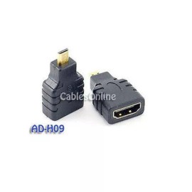 CablesOnline HDMI Female to Micro-HDMI (Type-D) Male Adapter, AD-H09
