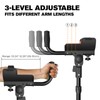 3-Angle Adjustable Forearm Crutches for Adults Ergonomic with Carrying Bag