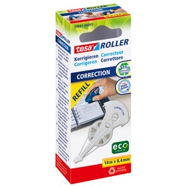tesa 59881 Correction Roller Refill, Recycled Packaging, 8.4mm x 14m (Pack of 5)