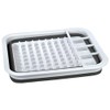 Creative Kitchen Collapsible Dish Drainer, White/Grey 37 x 31 x